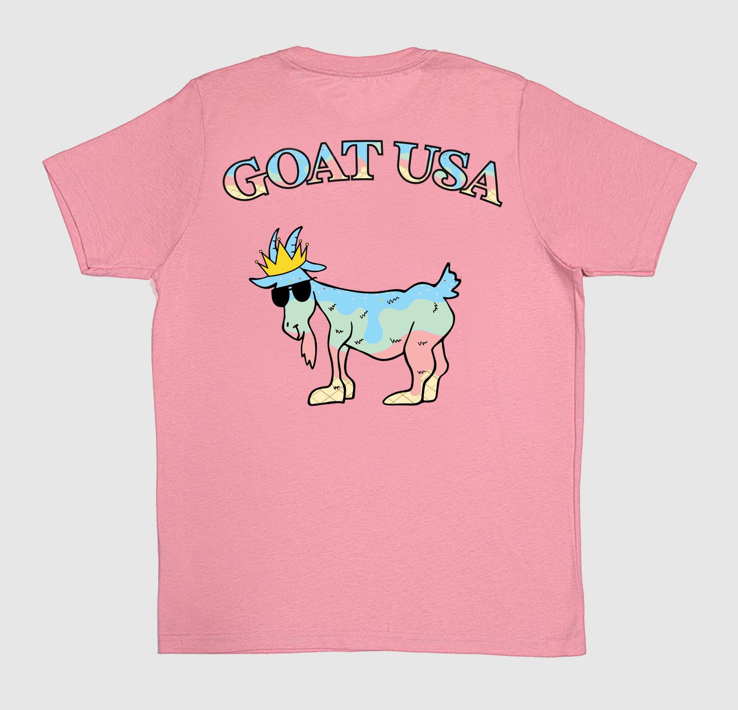 Goat USA Ice Cream Tee back view