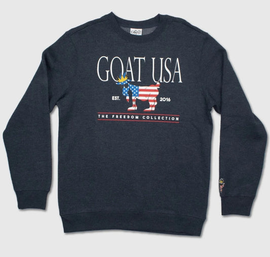 Goat USA Freedom North Tyson Crewneck front view