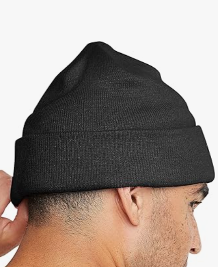 Script Cuff Beanie back view