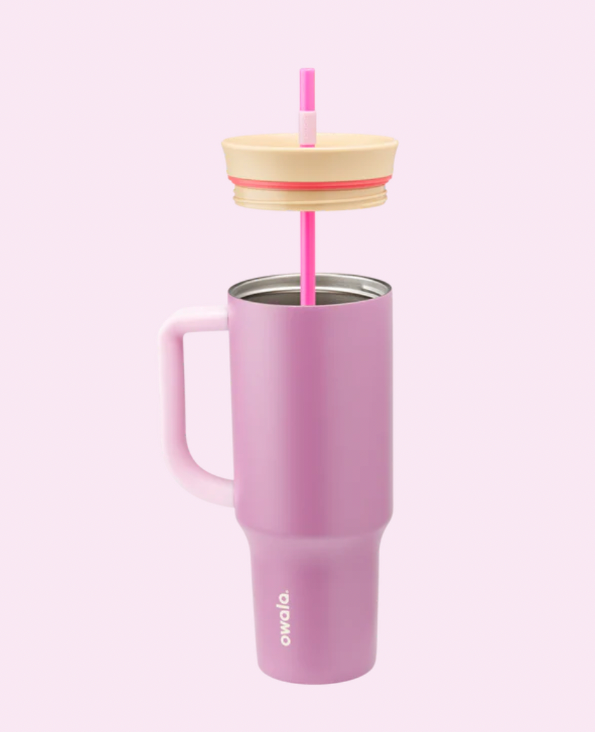 Owala Smell The Roses 40oz Tumbler inside view