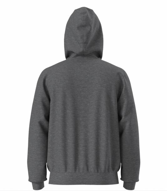 Gray hoodie on a white background