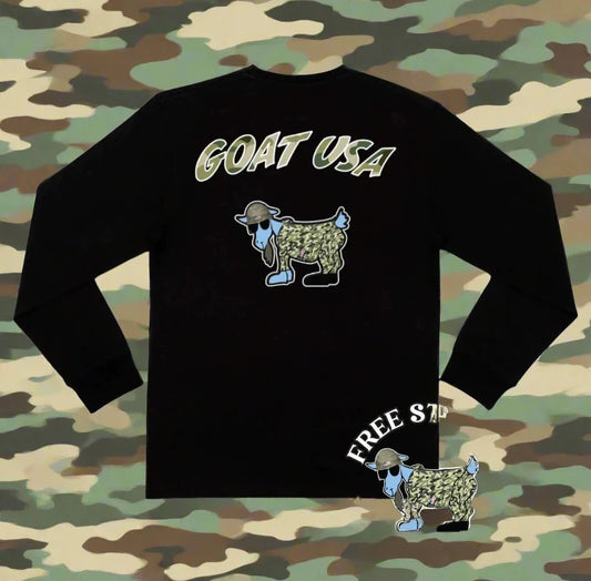 Goat USA Solider Long Sleeve Tee back view
