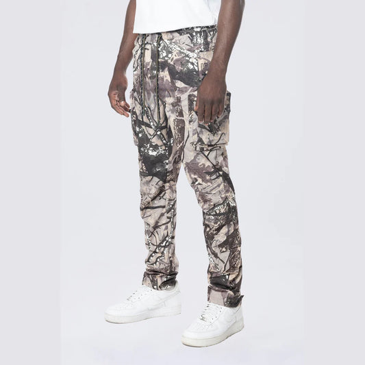 Men's Nylon Print Cargo Pants