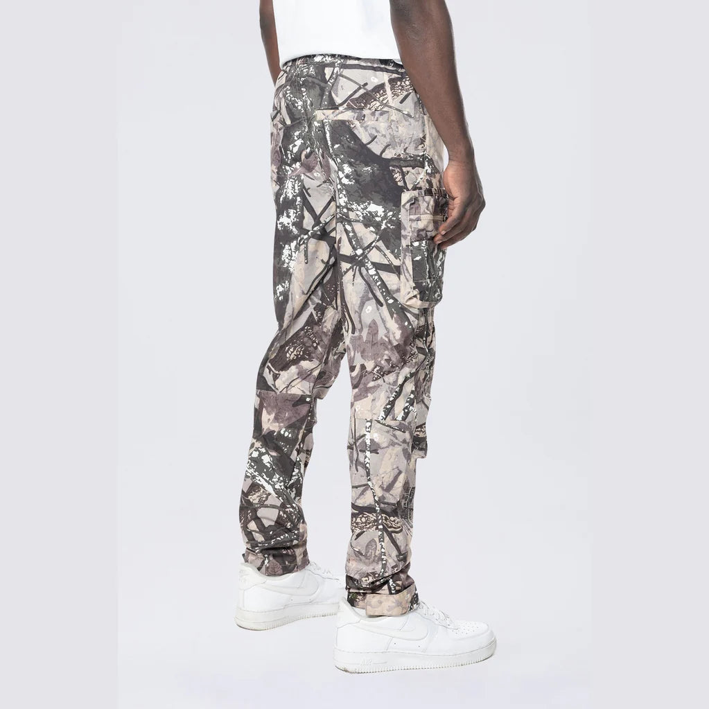 Men's Nylon Print Cargo Pants