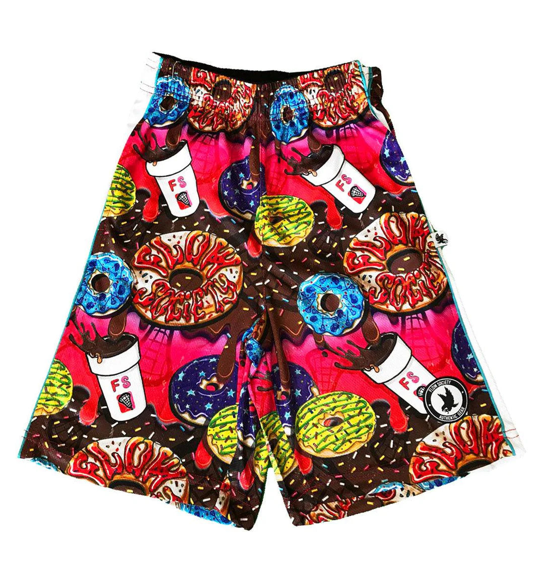 Flow Society Boys' Donut Flow Mesh Shorts front view