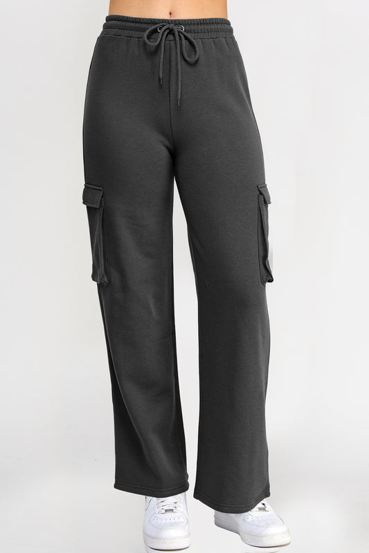 Cargo Straight Leg Sweatpant