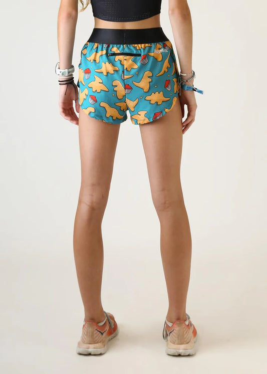 CHICKNLEGS Women’s Nuggets 1.5” Split Shorts BACK