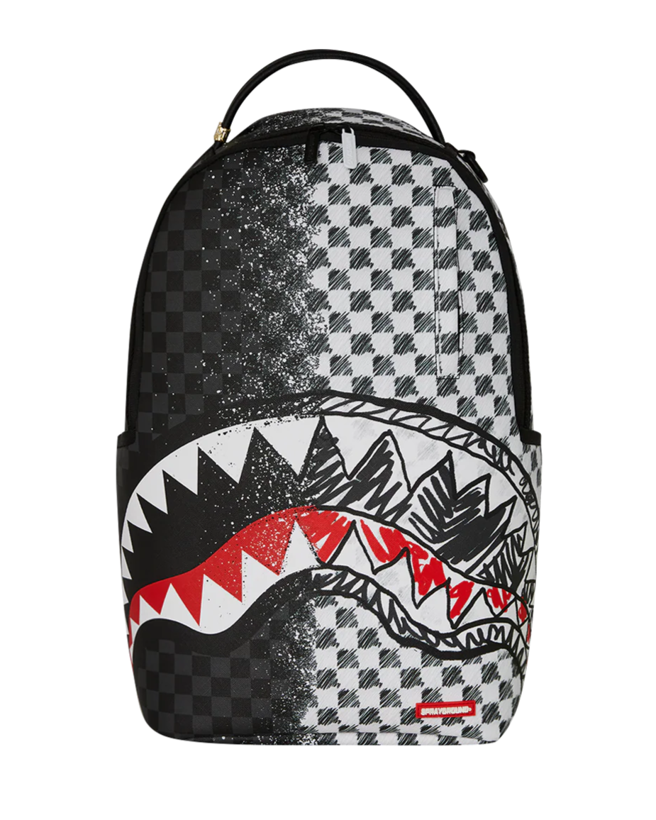 Sprayground Scribble Dribble Check Backpack