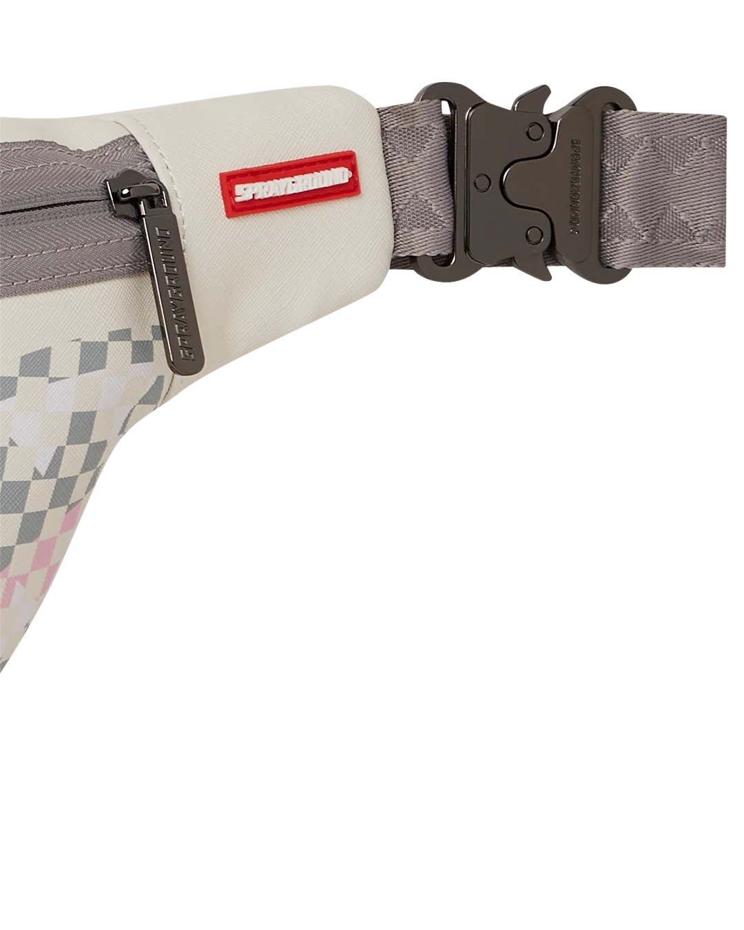 Sprayground Shark Central Dynamic Savvy Crossbody close up view