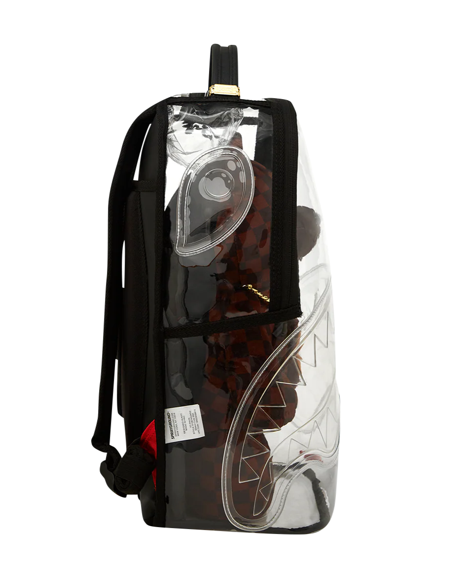 Clear Backpack Sharks in Paris Bear- Sprayground