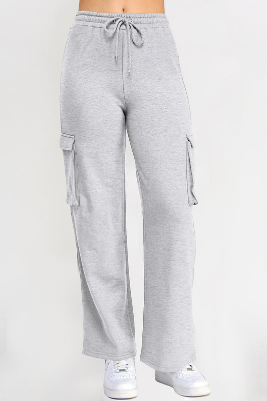 Cargo Straight Leg Sweatpant