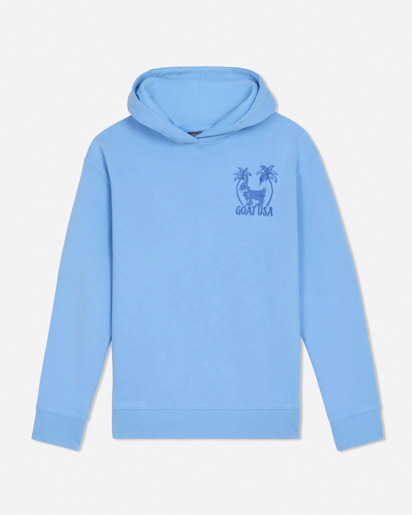 GOAT USA Palm Tree Hooded Sweatshirt front view