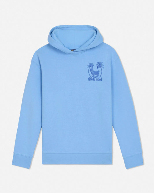 GOAT USA Palm Tree Hooded Sweatshirt front view