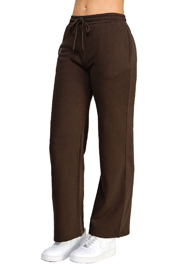 Fleece Straight Leg Mid-Rise Jogger