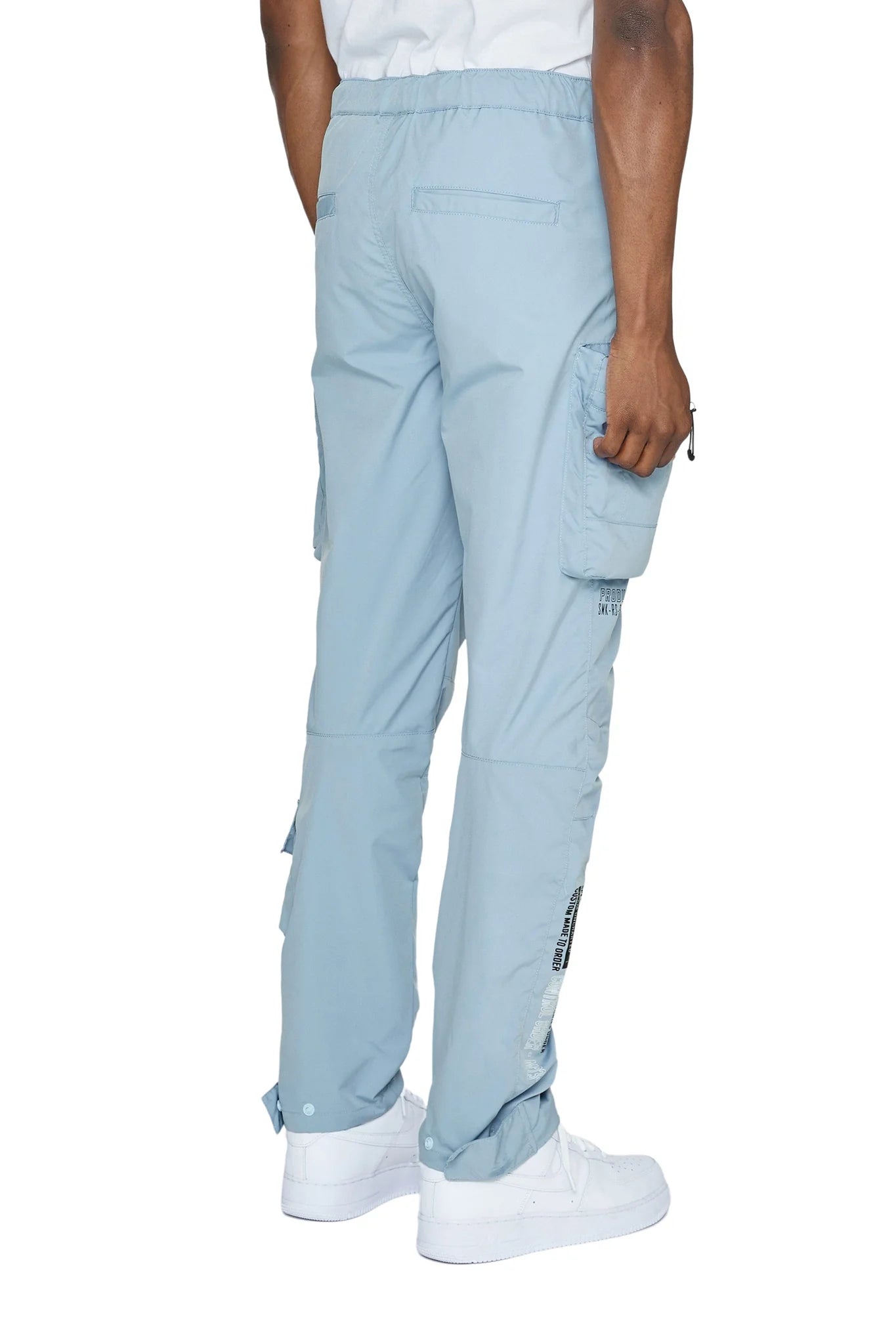 Men's Nylon Print Cargo Pants