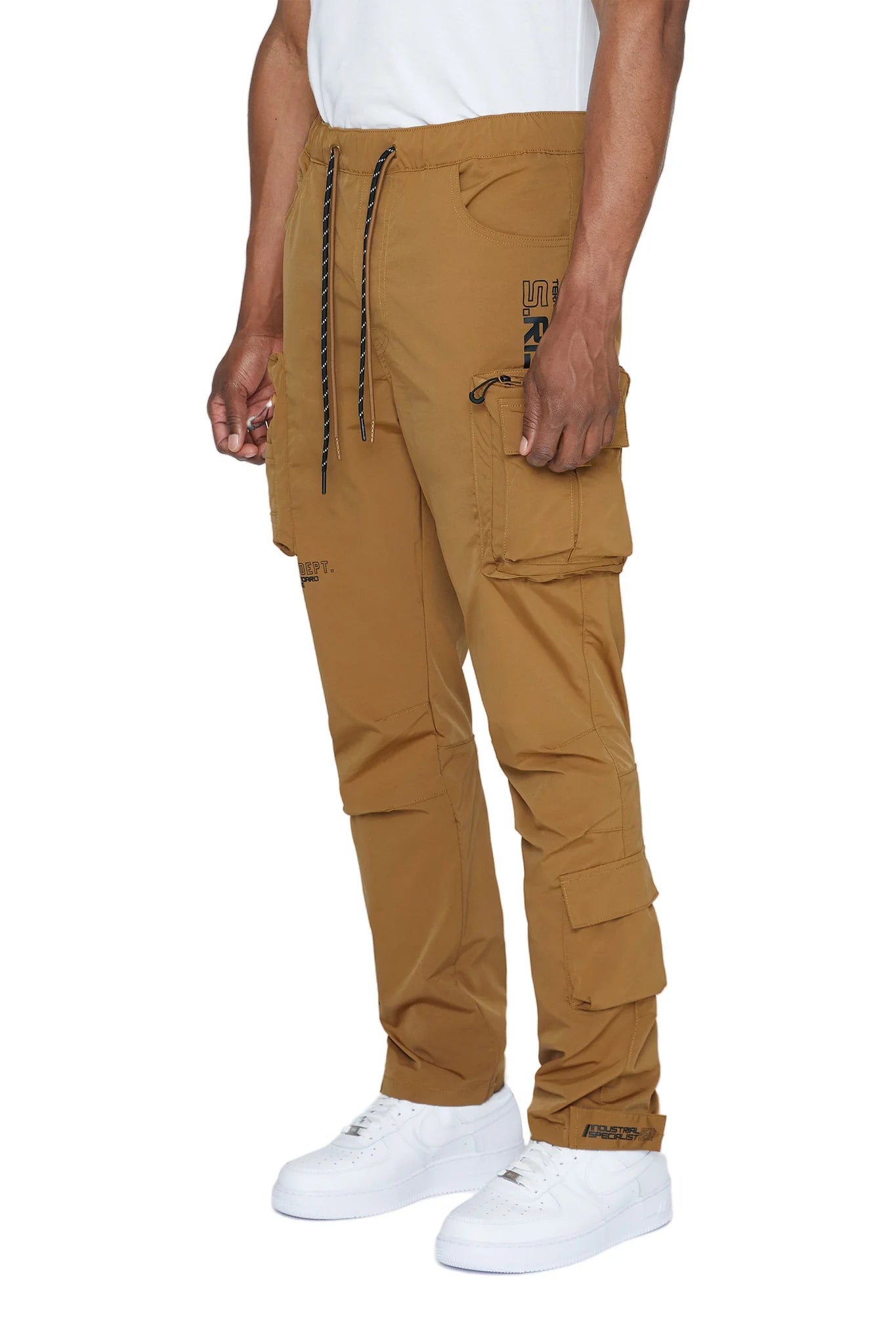 Men's Nylon Print Cargo Pants