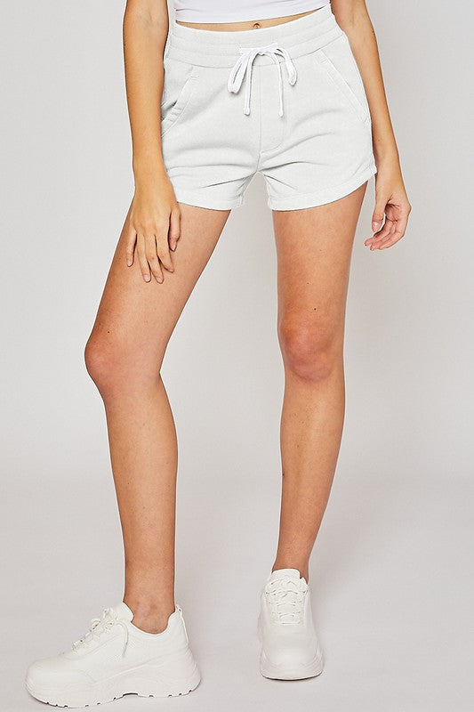 Fleece Burn Out Shorts