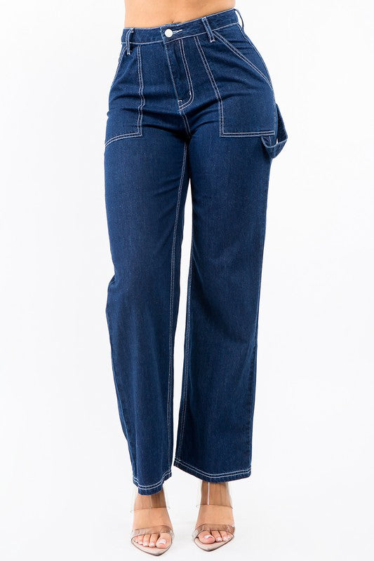 High Waist Carpenter Pants