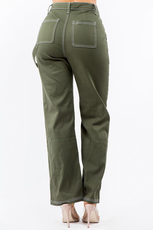 High Waist Carpenter Pants