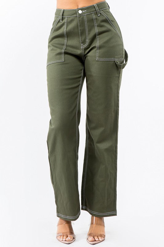 High Waist Carpenter Pants