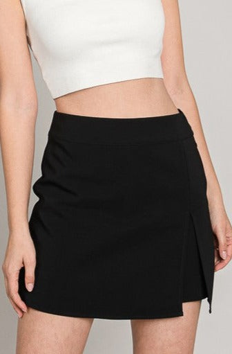 Twill Wrap Skort