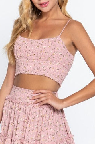 Floral Smocked Top