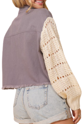 Crochet Sleeve Jacket