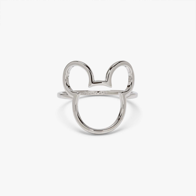 Mickey silhouette ring top