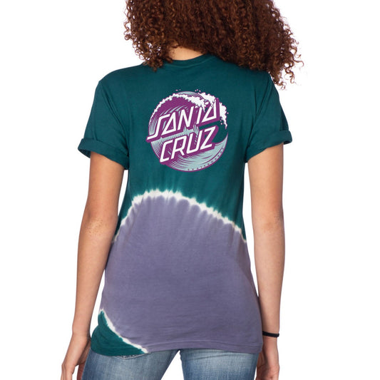 Santa Cruz Women's Wave Dot Boyfriend Tee back view
