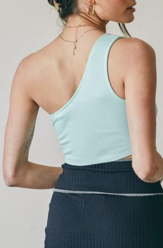 Colorblock Asymmetrical Top