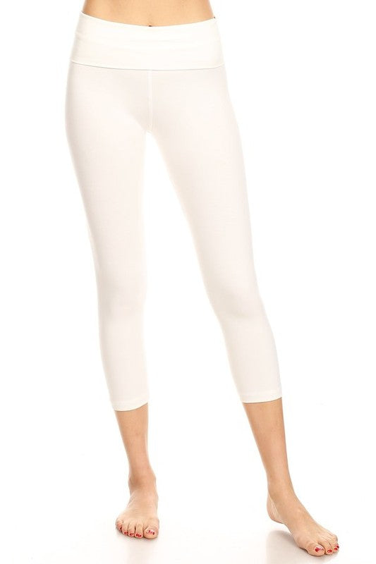 T-Party Foldover Yoga Capri