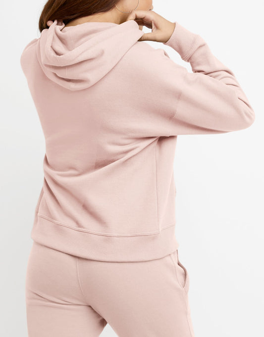 Women's Foil Colorblock Logo Hoodie back view