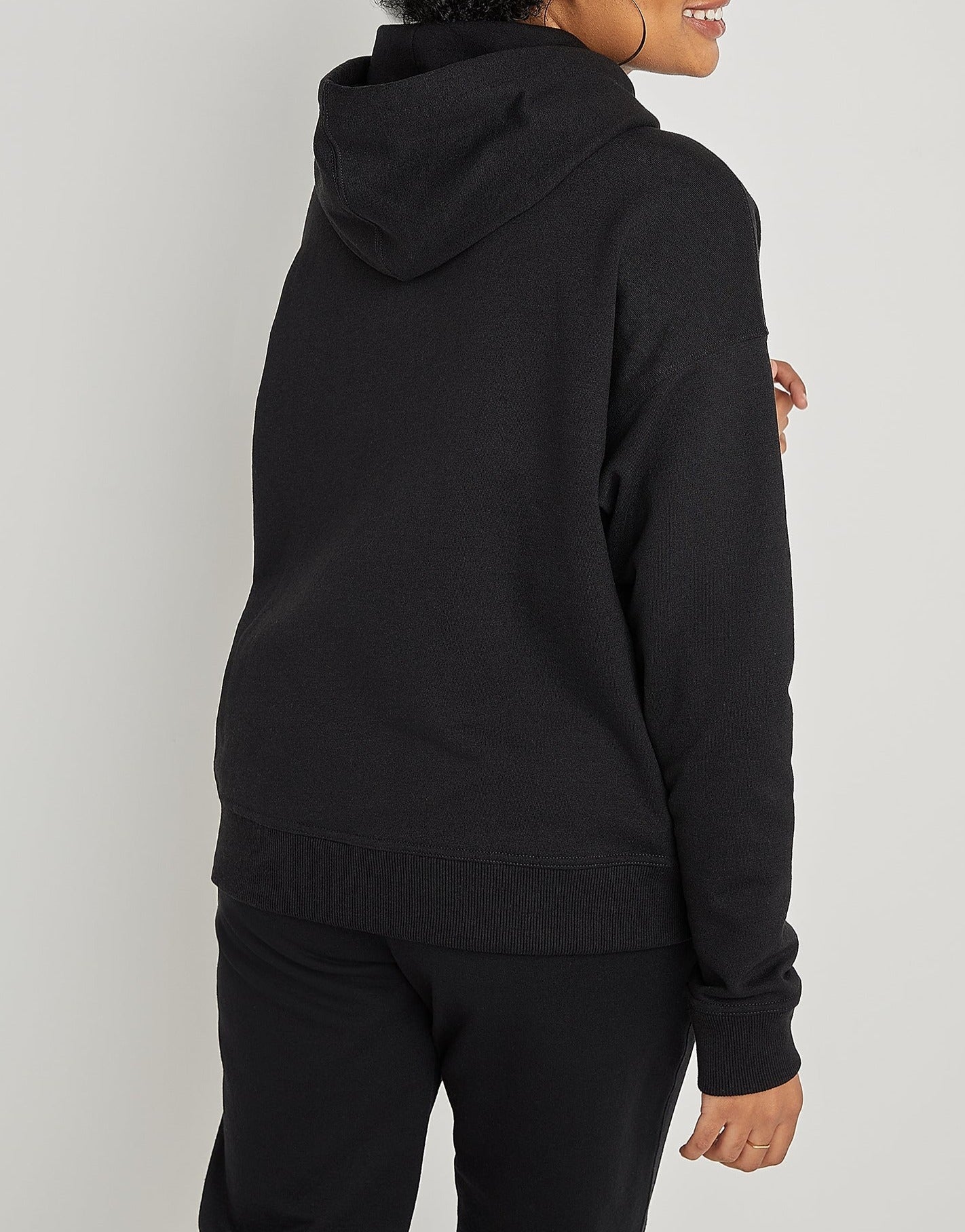 Women's Script Logo Powerblend Hoodie back view