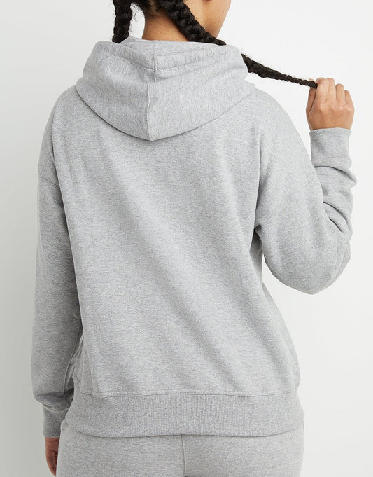 Women's Script Logo Powerblend Hoodie back view