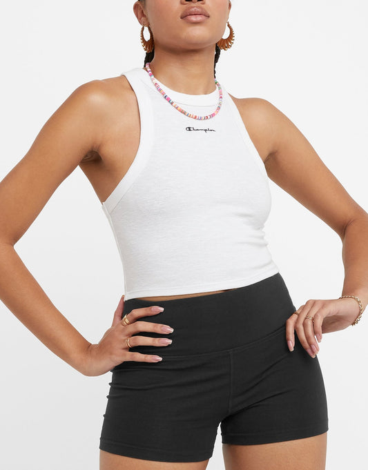 Classic Script Fitted Rib Tank front view