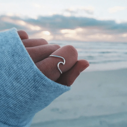 Silver Wave Ring