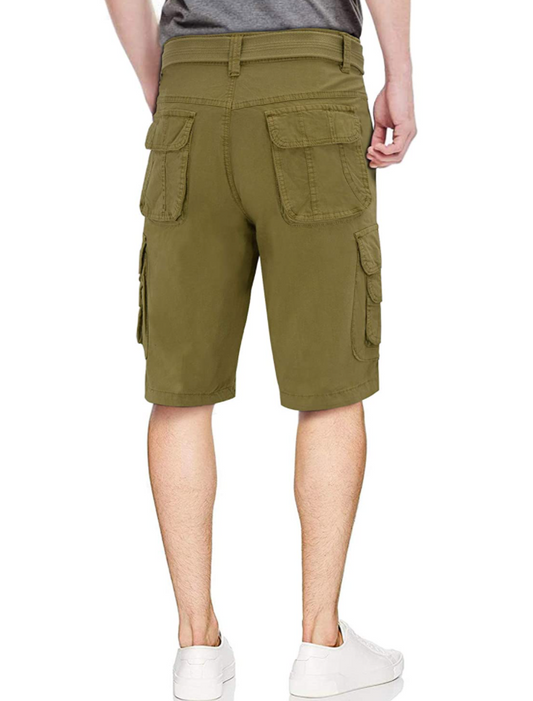 Men's Belted Cargo Shorts