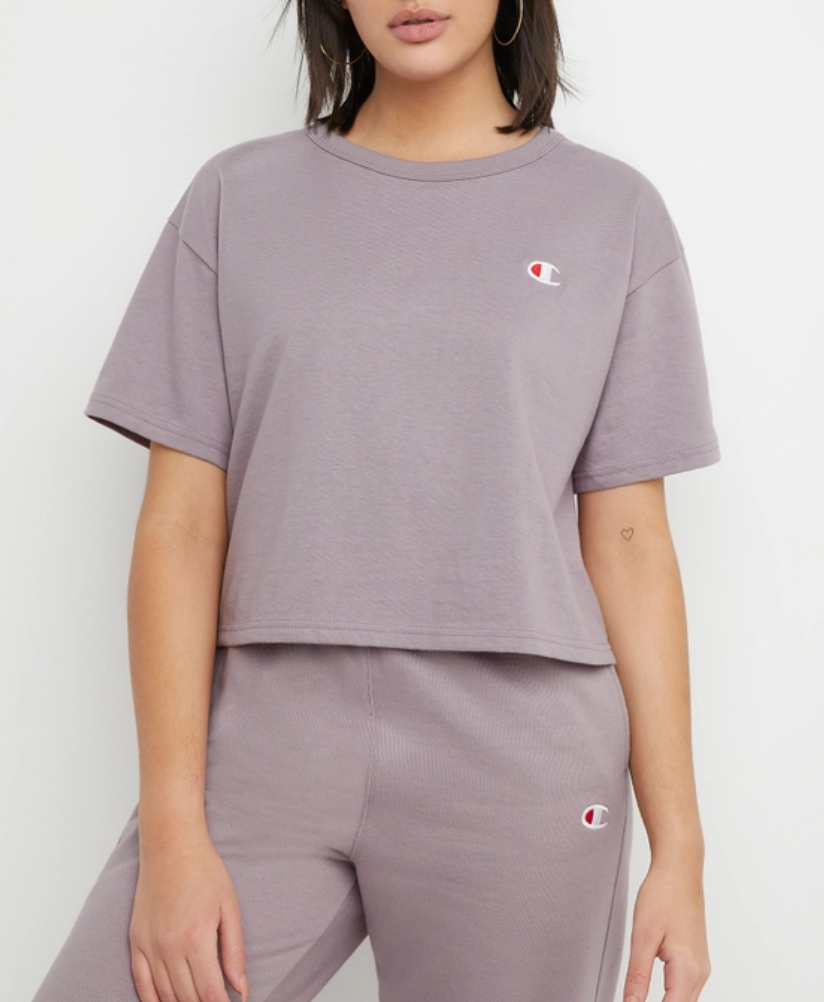 Women's C Logo Heritage Cropped Tee front view