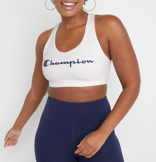 Script Logo Sports Bra front view
