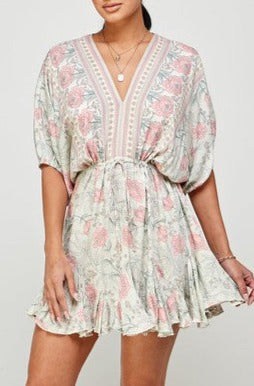 Kimono Floral Dress