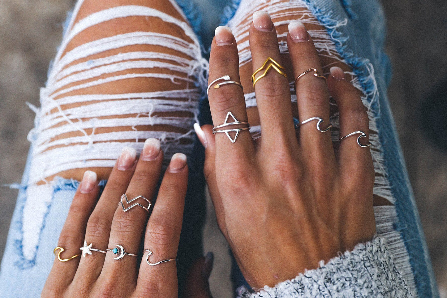 Silver Wave Ring