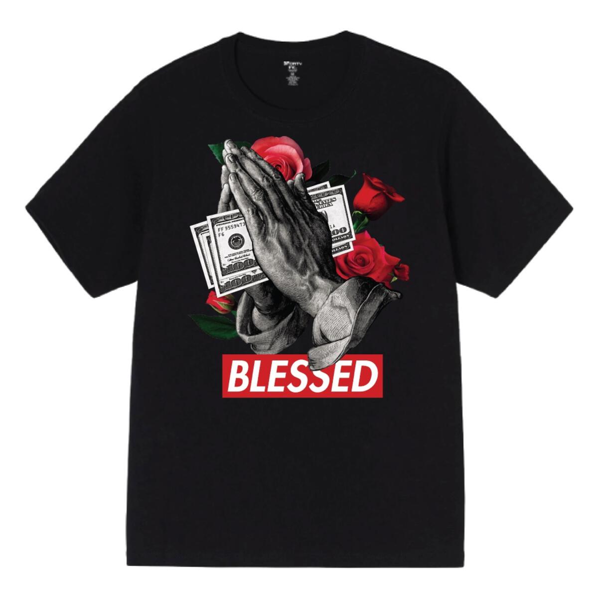 Praying Blessed Tee front view