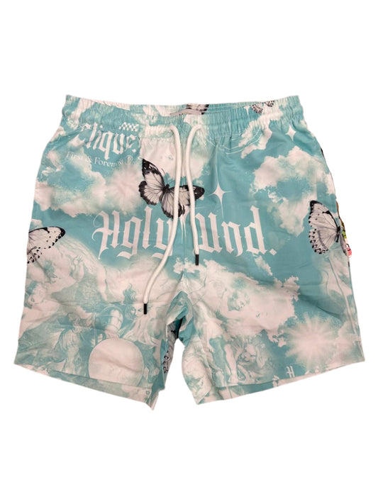 Graphic Nylon Shorts front