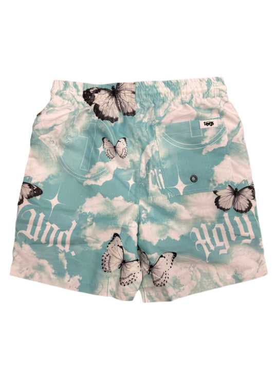 Graphic Nylon Shorts back view