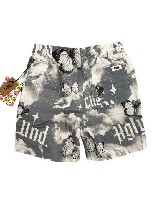 Graphic Nylon Shorts back view