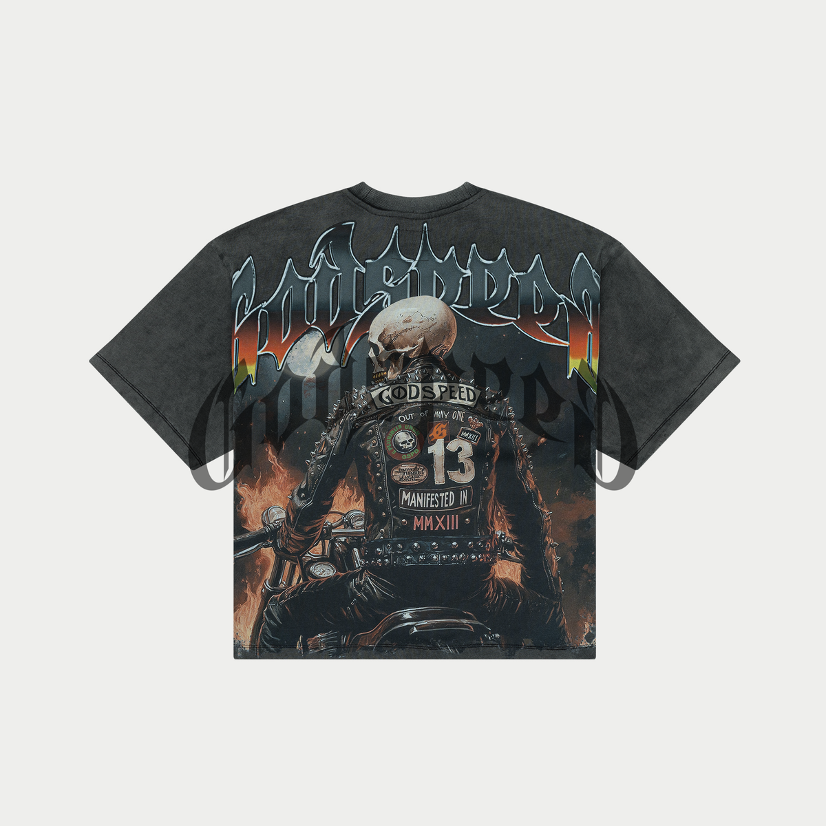 Godspeed Biker Nation Tee back view