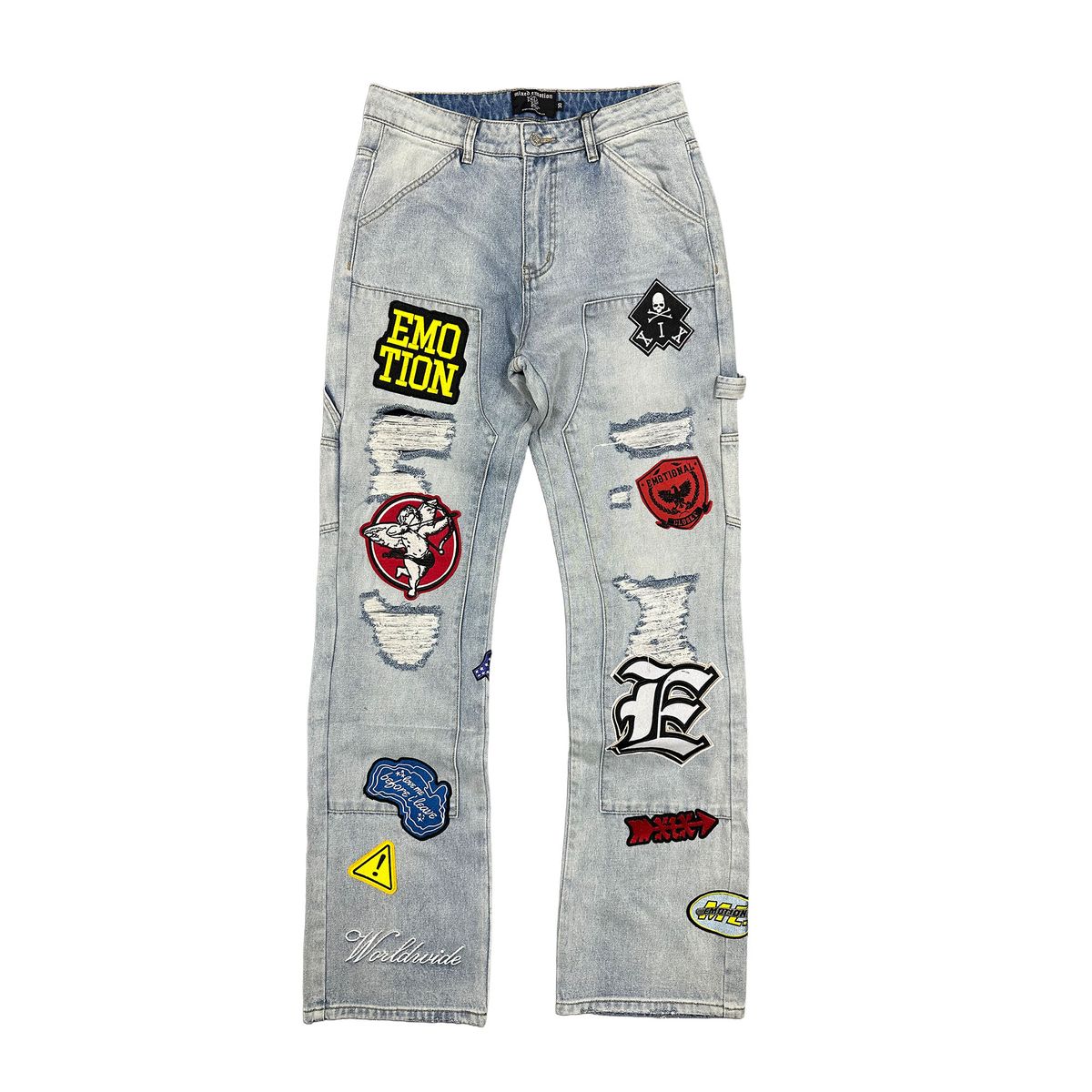 Mixed Emotion “Worker” Jeans  front jean