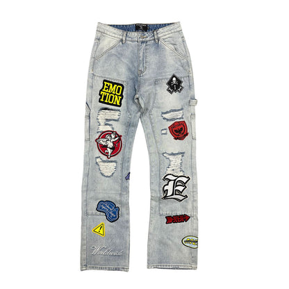 Mixed Emotion “Worker” Jeans  front jean