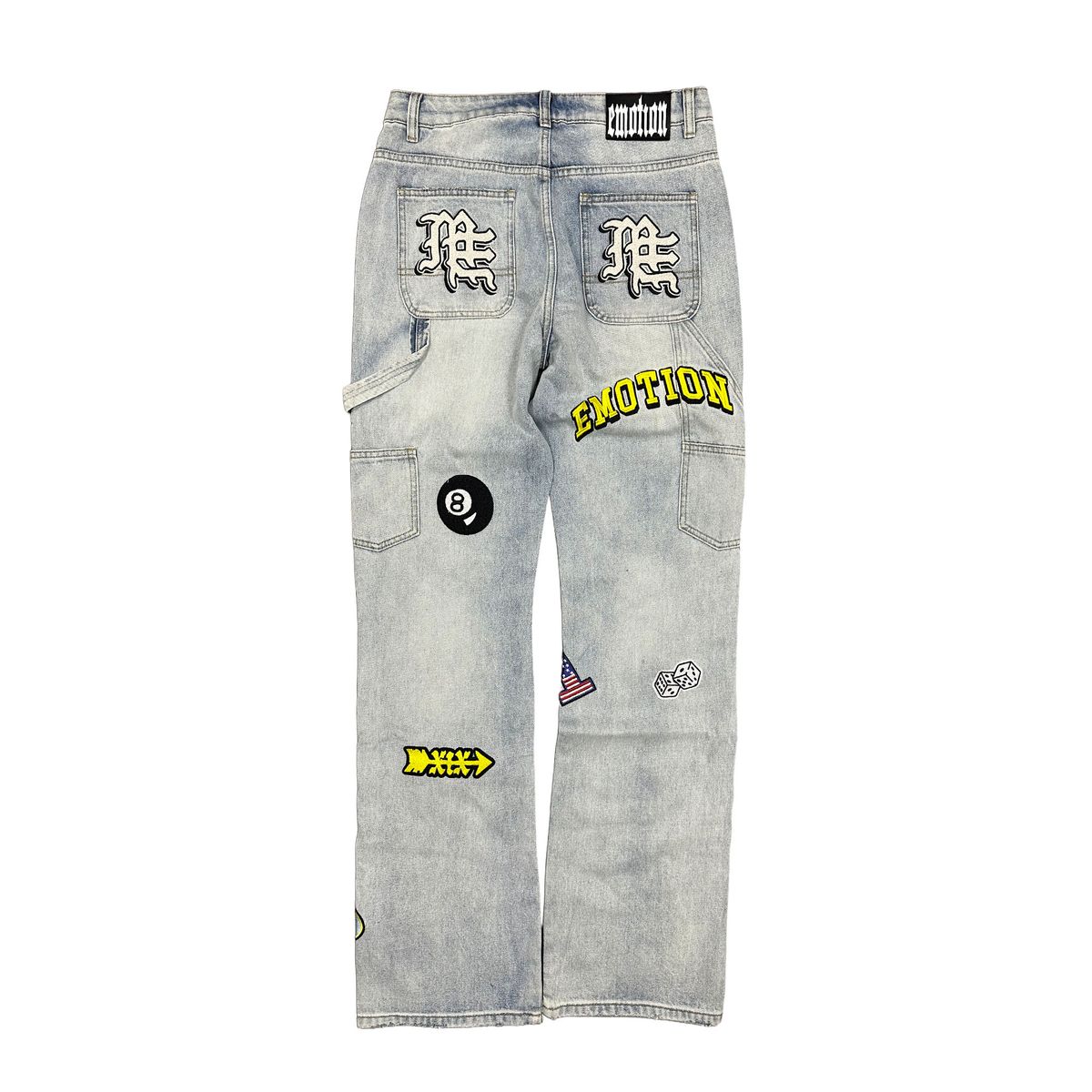 Mixed Emotion “Worker” Jeans  back jean