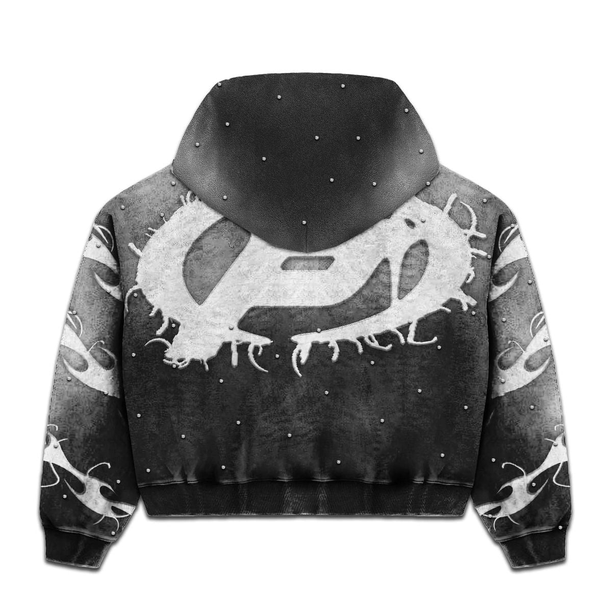 Prestige Flame Hoodie back view full graphic print streetwear hoodie fantasy artwork Epic Outfitters
